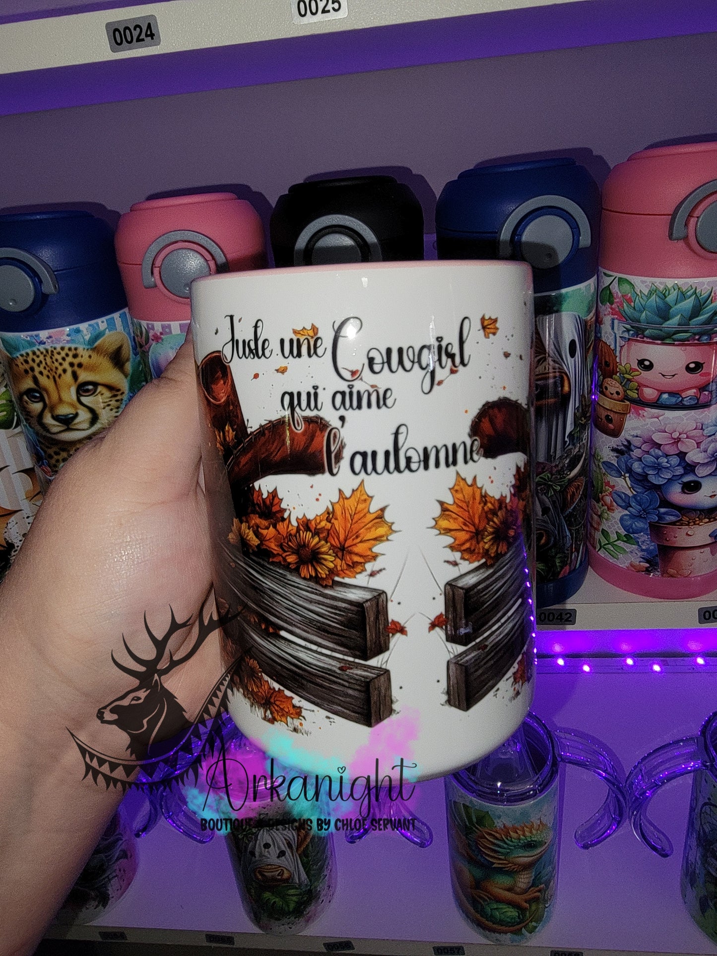 Tasse en céramique sur commande - Juste une Cowgirl qui aime l'automne