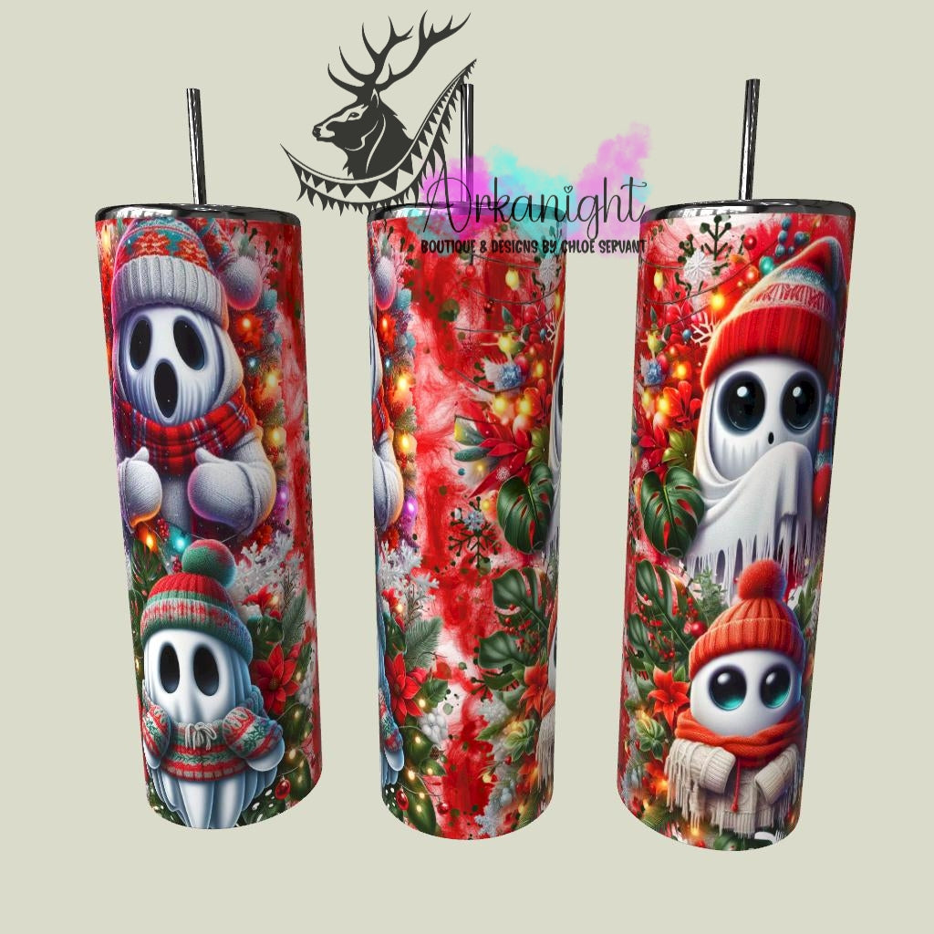 Gourde sur commande - Collection Hiver & Noël 2025  - Fantôme de Noël