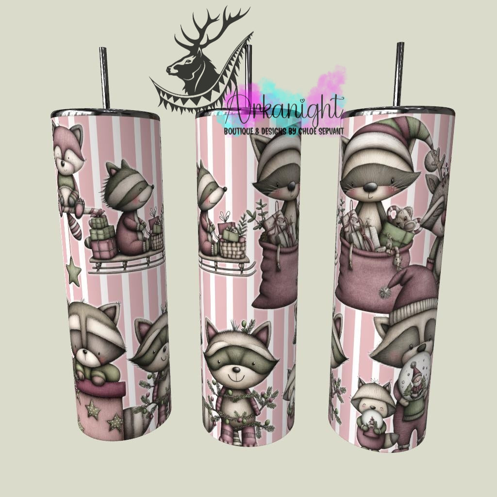 Gourde sur commande - Collection Hiver & Noël 2025 Vintage - Ratons Festifs