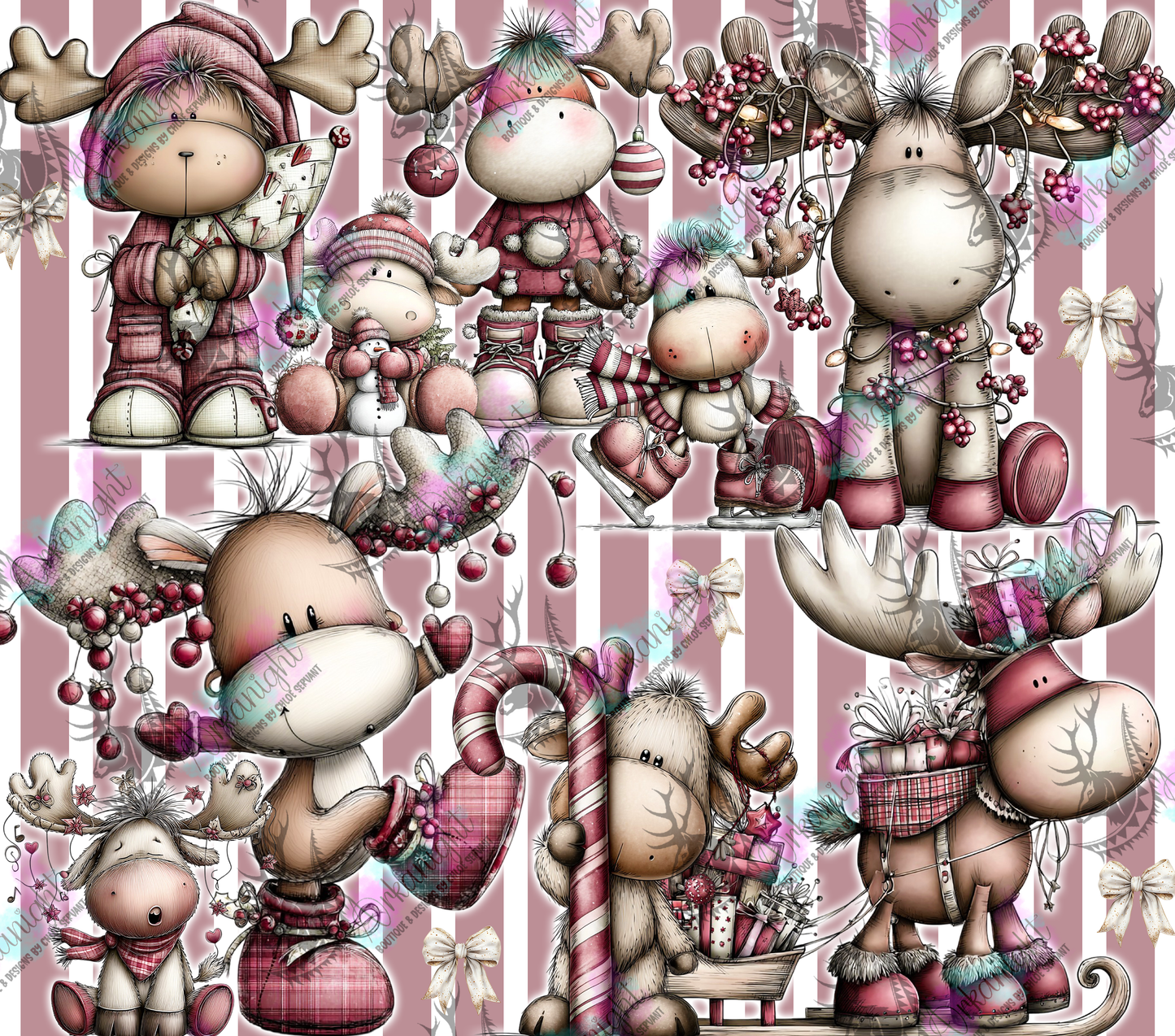 Numérique - Collection Hiver & Noël 2025 Vintage - Orignaux Festifs-02