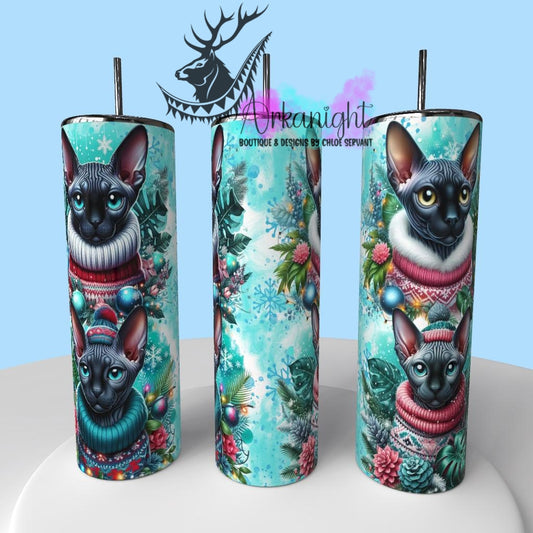 Numérique - Collection Hiver, Monstera & Chats - Spynx Noir