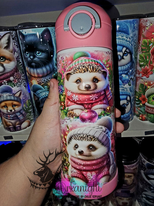 Gourde pour enfant - Sur Commande - Hérisson d'hiver