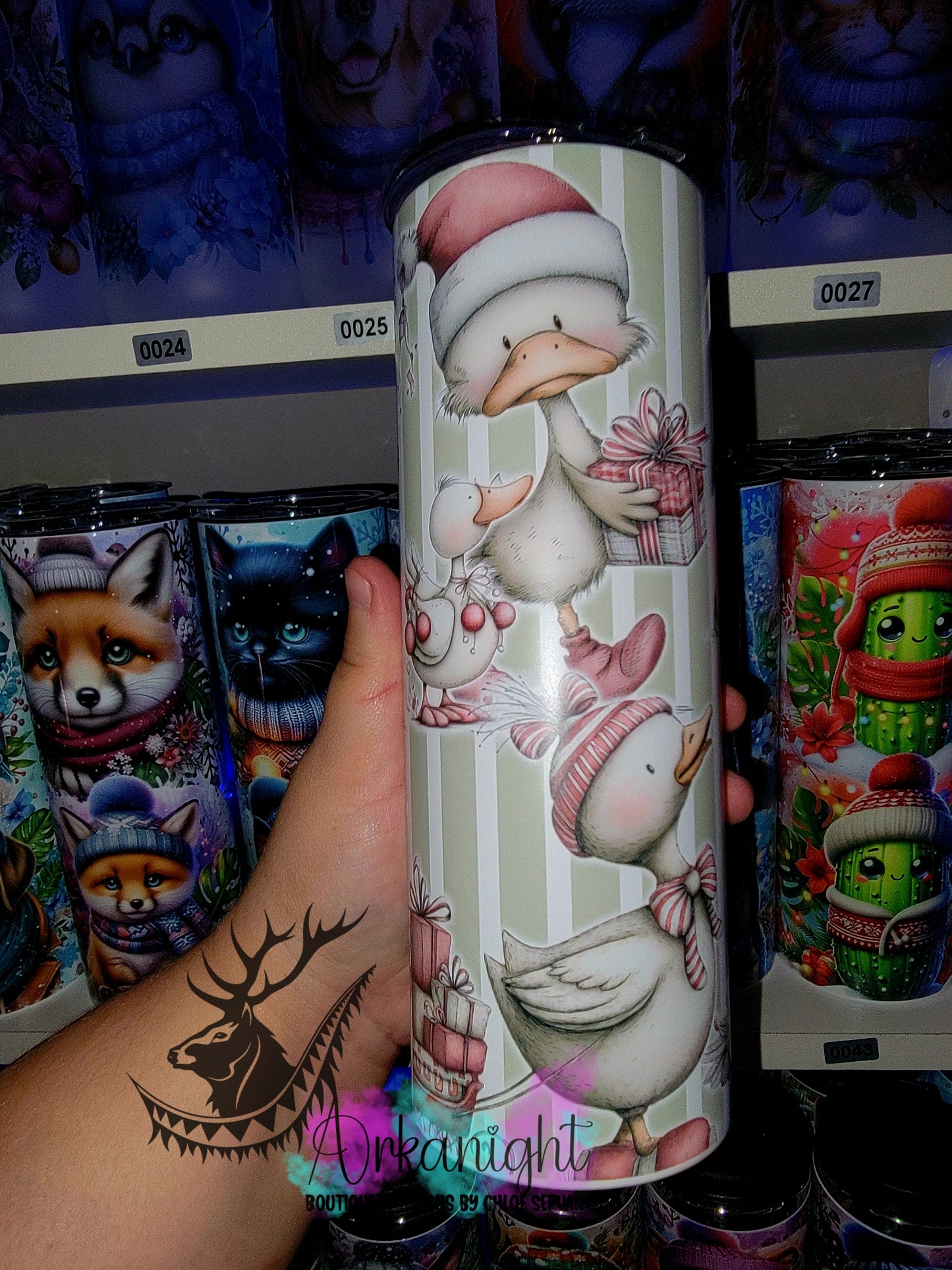 Numérique - Collection Hiver & Noël 2025 Vintage - Oies Festives