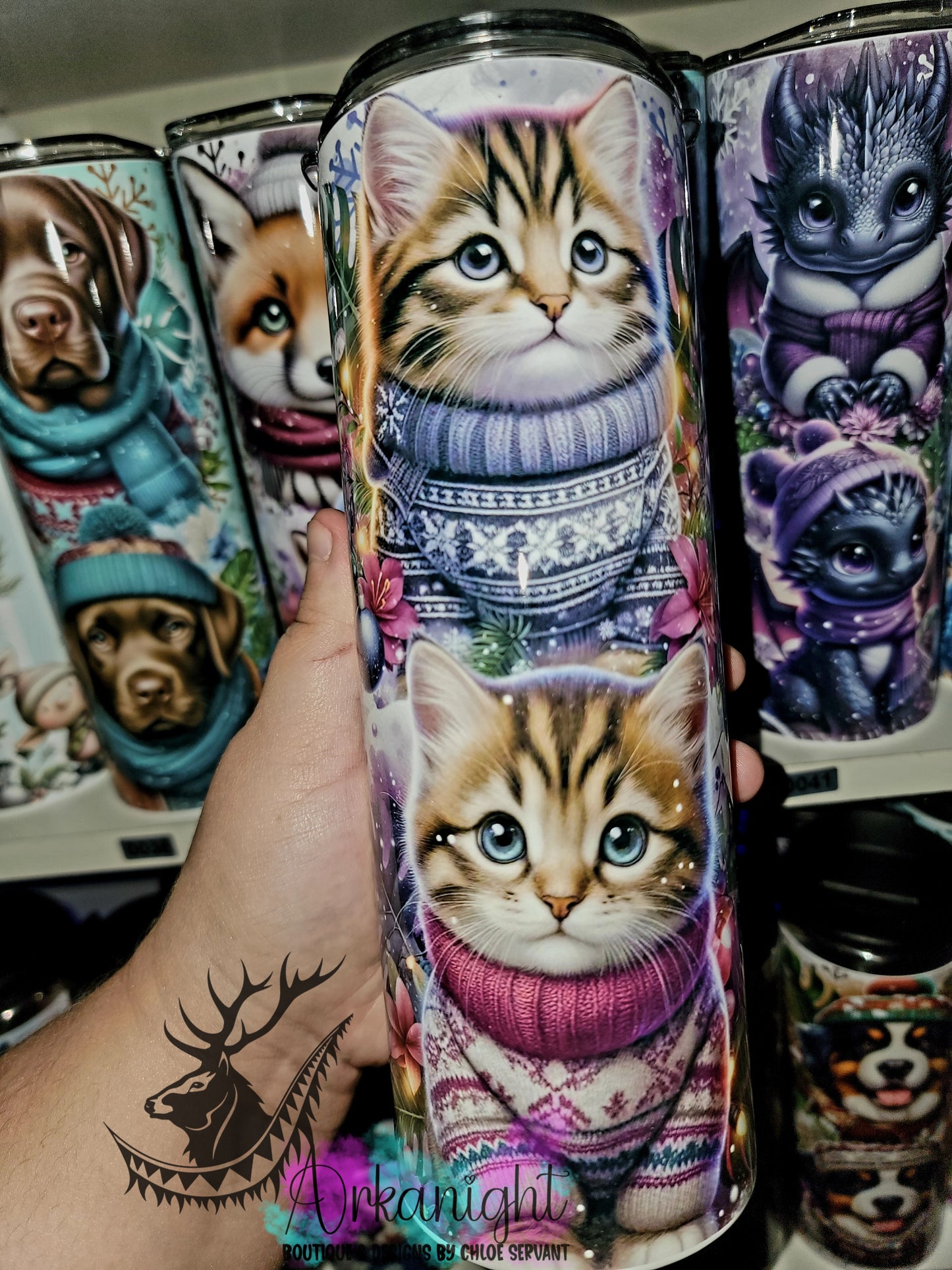 Numérique - Collection Hiver, Monstera & Chats - Chaton Tabby