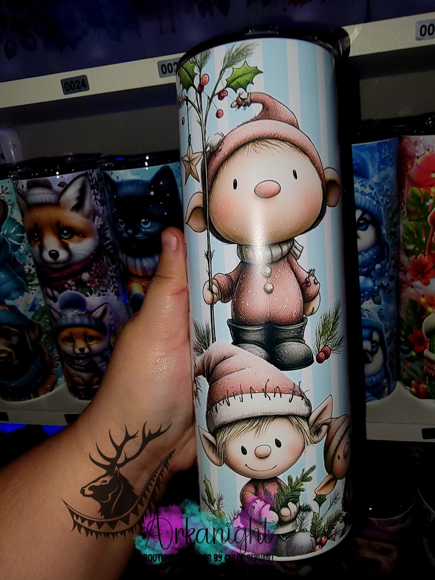 Numérique - Collection Hiver & Noël 2025 Vintage - Elfes Festifs Bleu