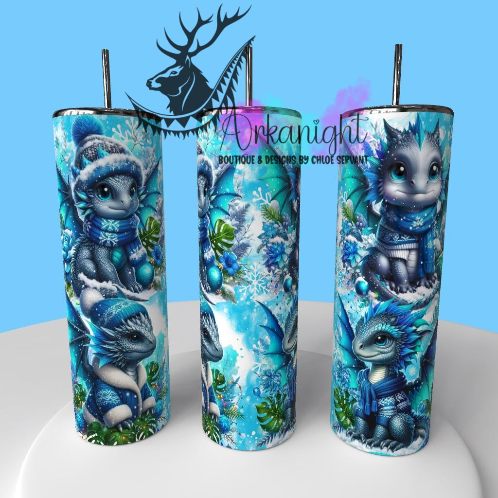 Gourde sur commande - Collection Hiver & Monstera & Dragon 2025 - Gris & Turquoise