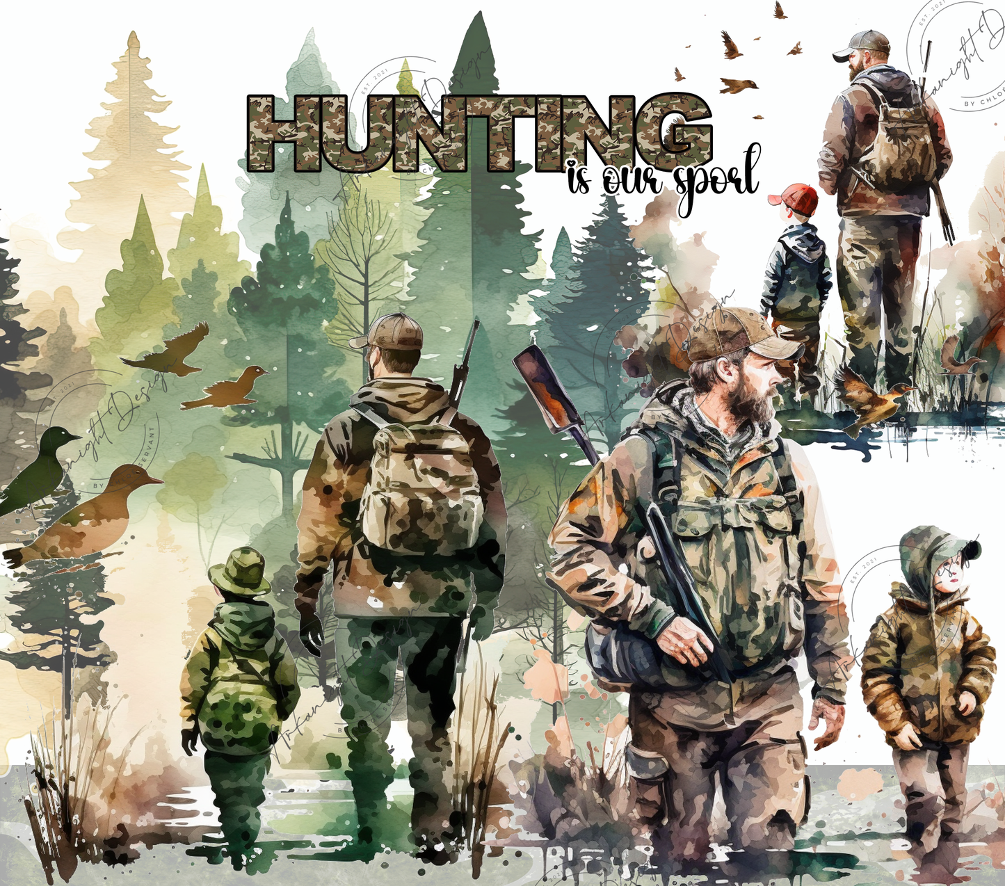 Dad & Son - Hunting