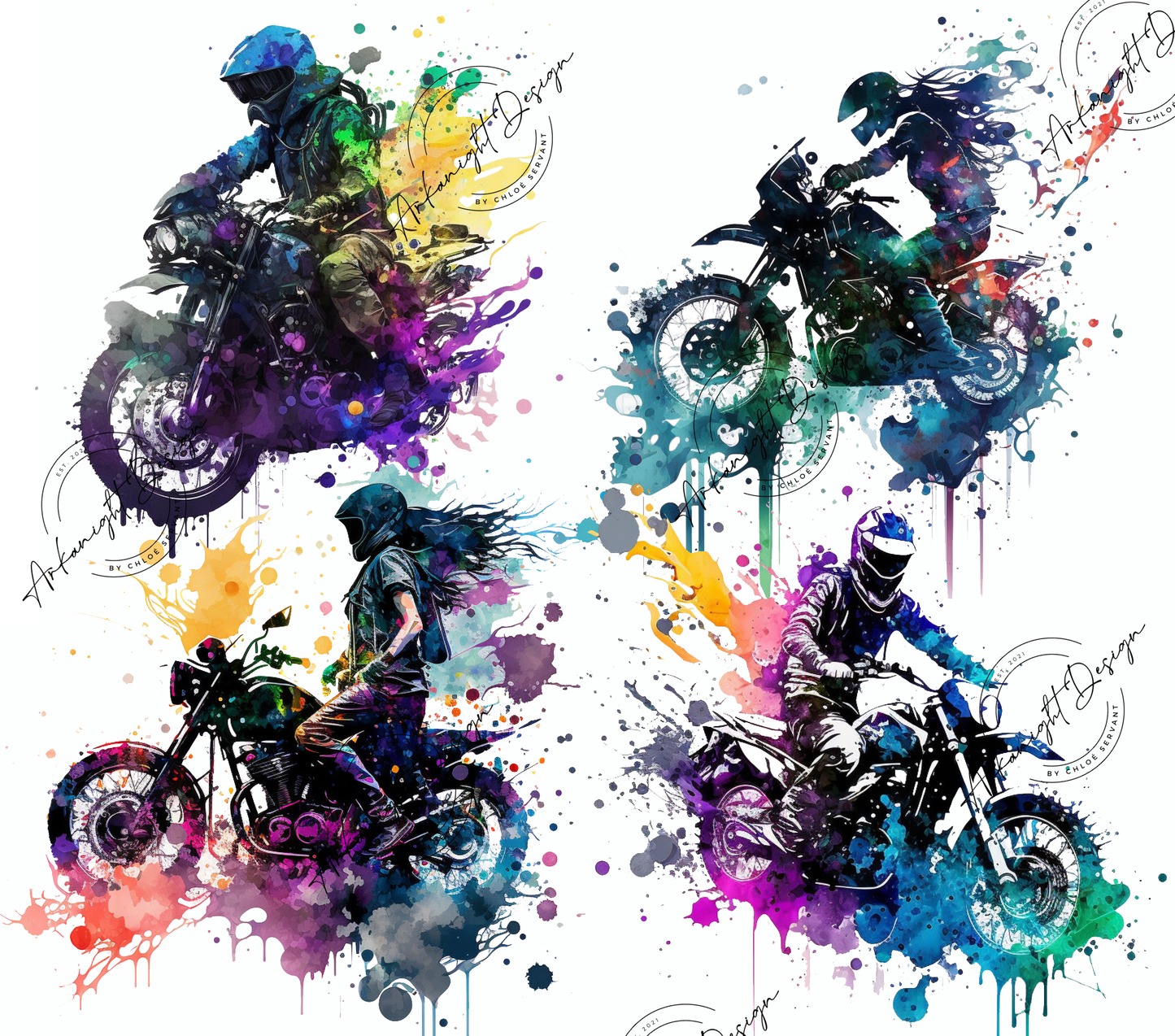 Promo Watercolor - 8 designs numériques