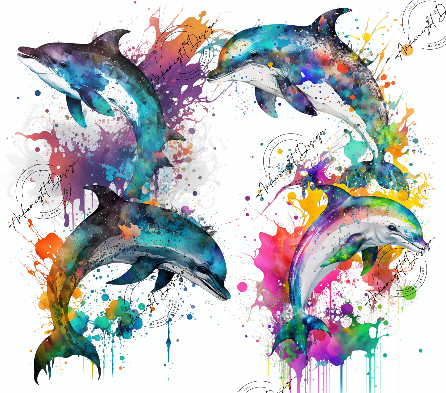 Promo Watercolor - 8 designs numériques