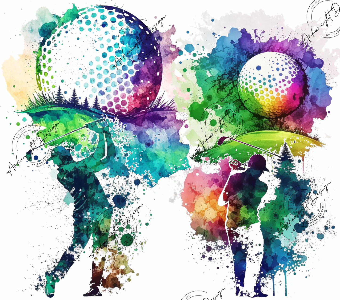 Promo Watercolor - 8 designs numériques