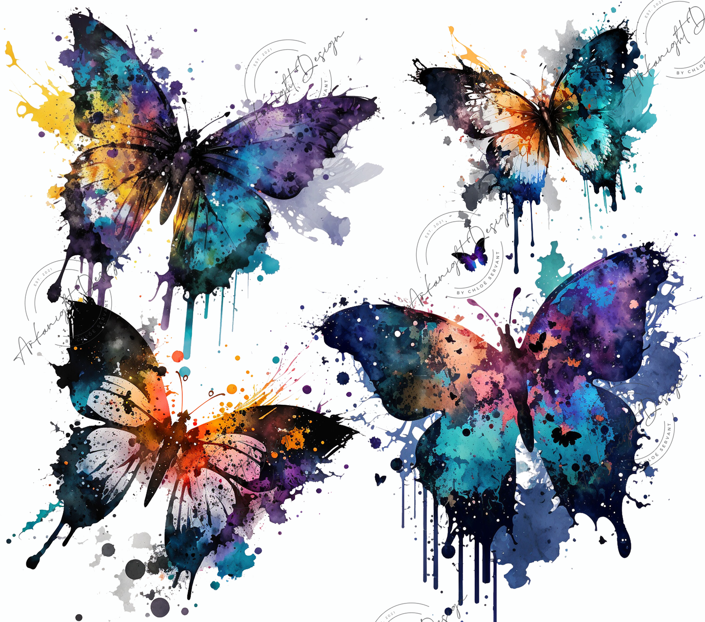 Watercolor butterfly