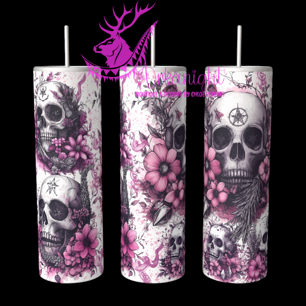 Gourde sur commande - Autumn 2024 - Pink Skull