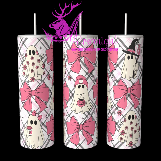 Gourde sur commande - Autumn 2024 - Cute Pink Ghost