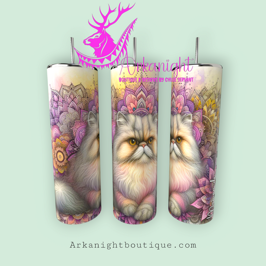 Numérique - Maman de Persan - Mandalas - Gris