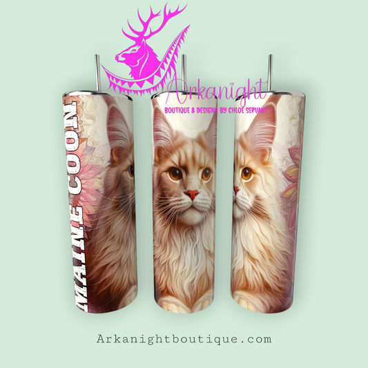 Numérique - Maman de Maine Coon - Mandalas - Roux - 02