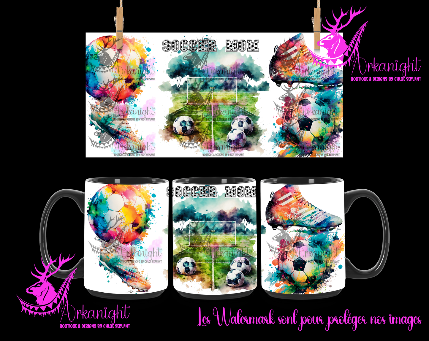 Tasse en céramique sur commande - Soccer Mom