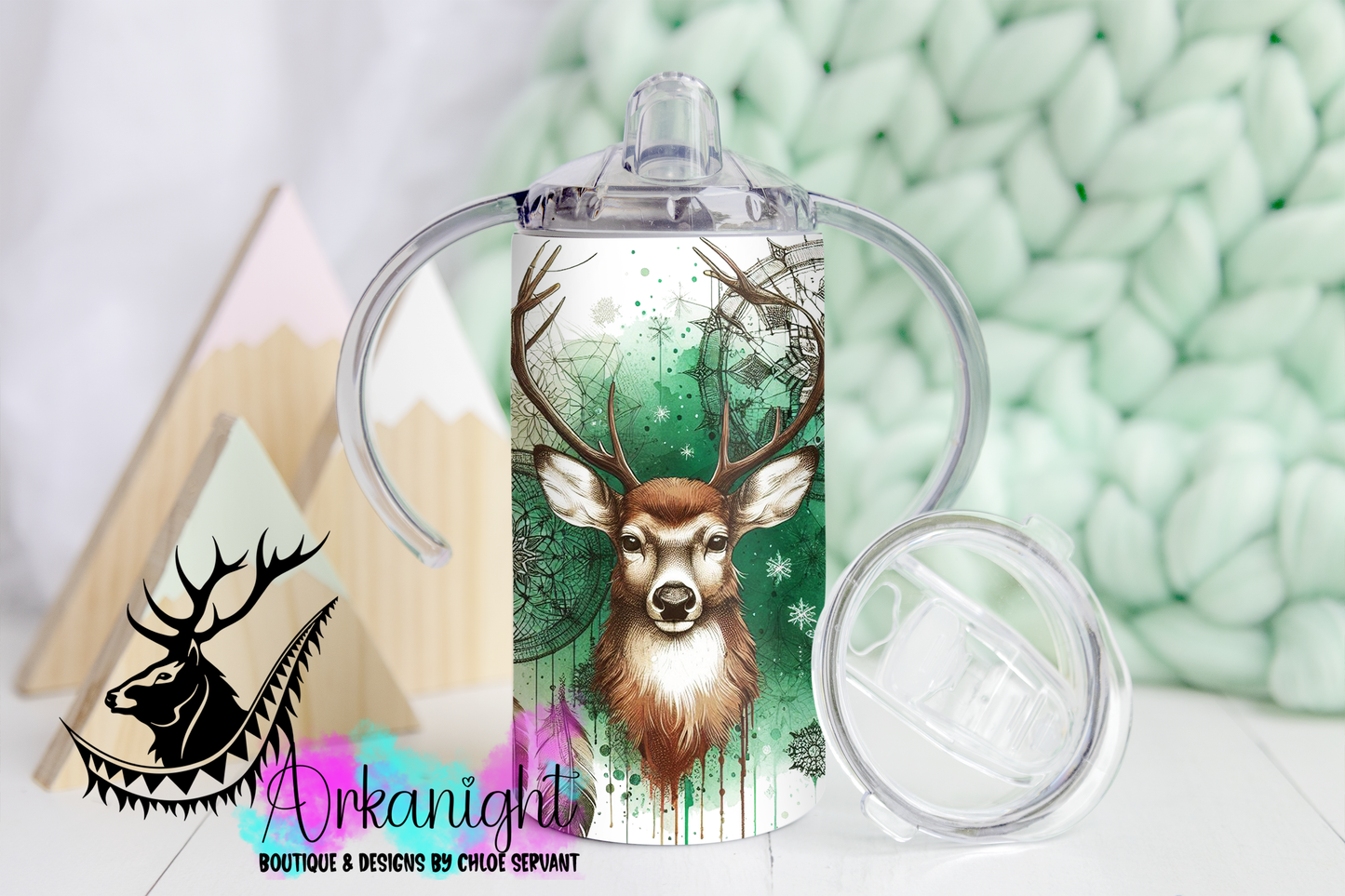 Gourde - Biberon Évolutif sur commande - Hiver 2024 - Artic  Deer - 01