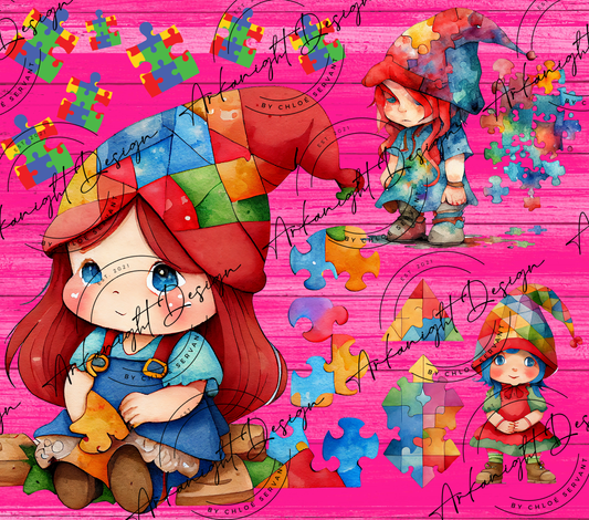 Little autism girl gnomes