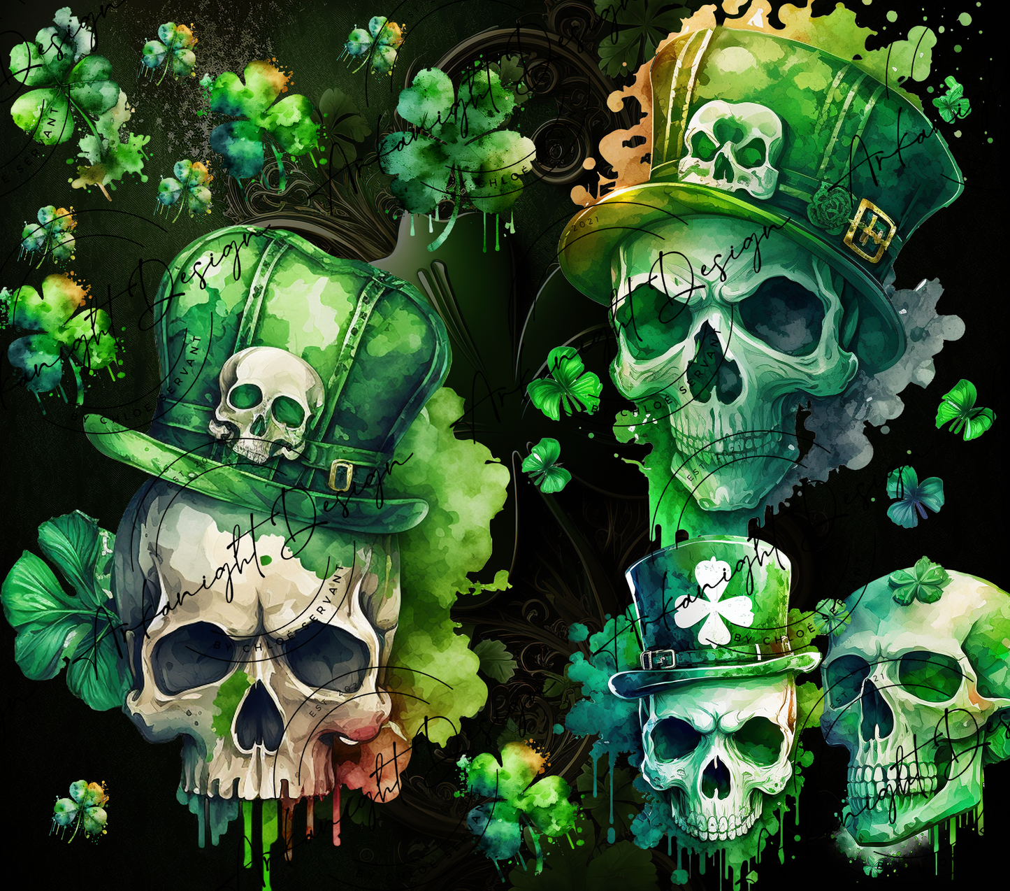 Patrick's Day Skulls