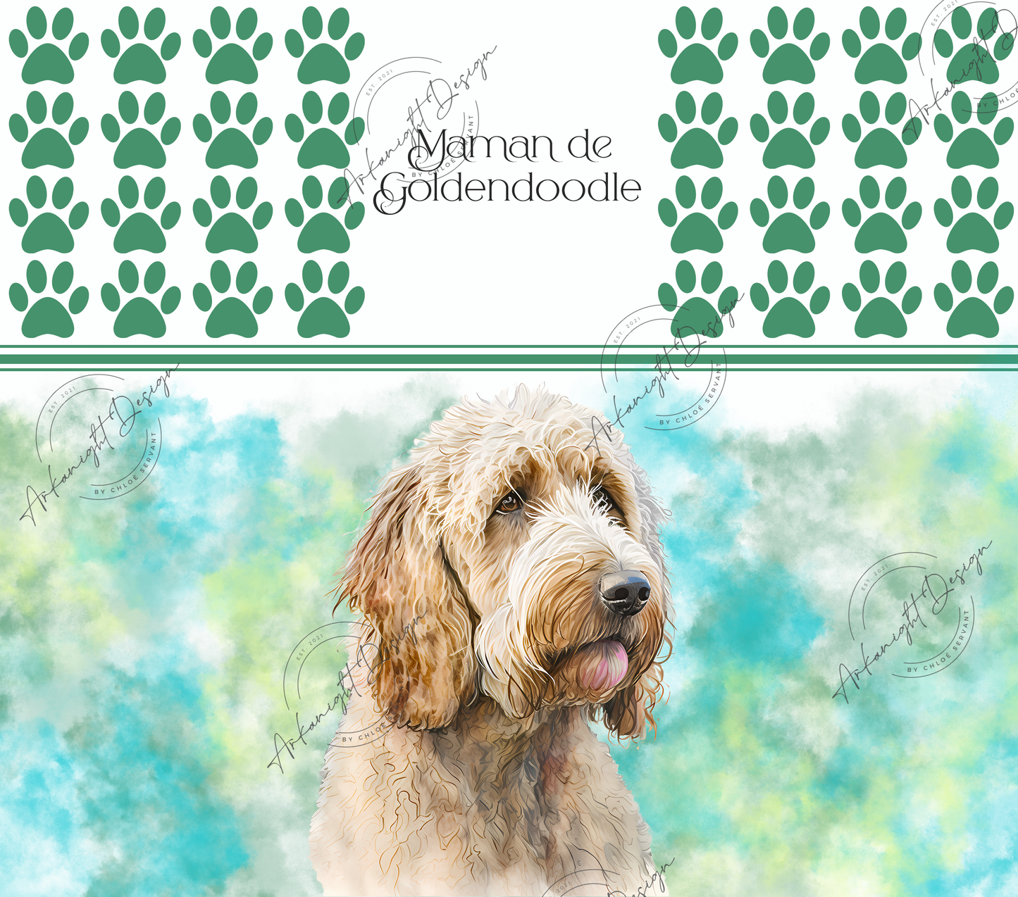 Maman de Goldendoodle - Blond pâle